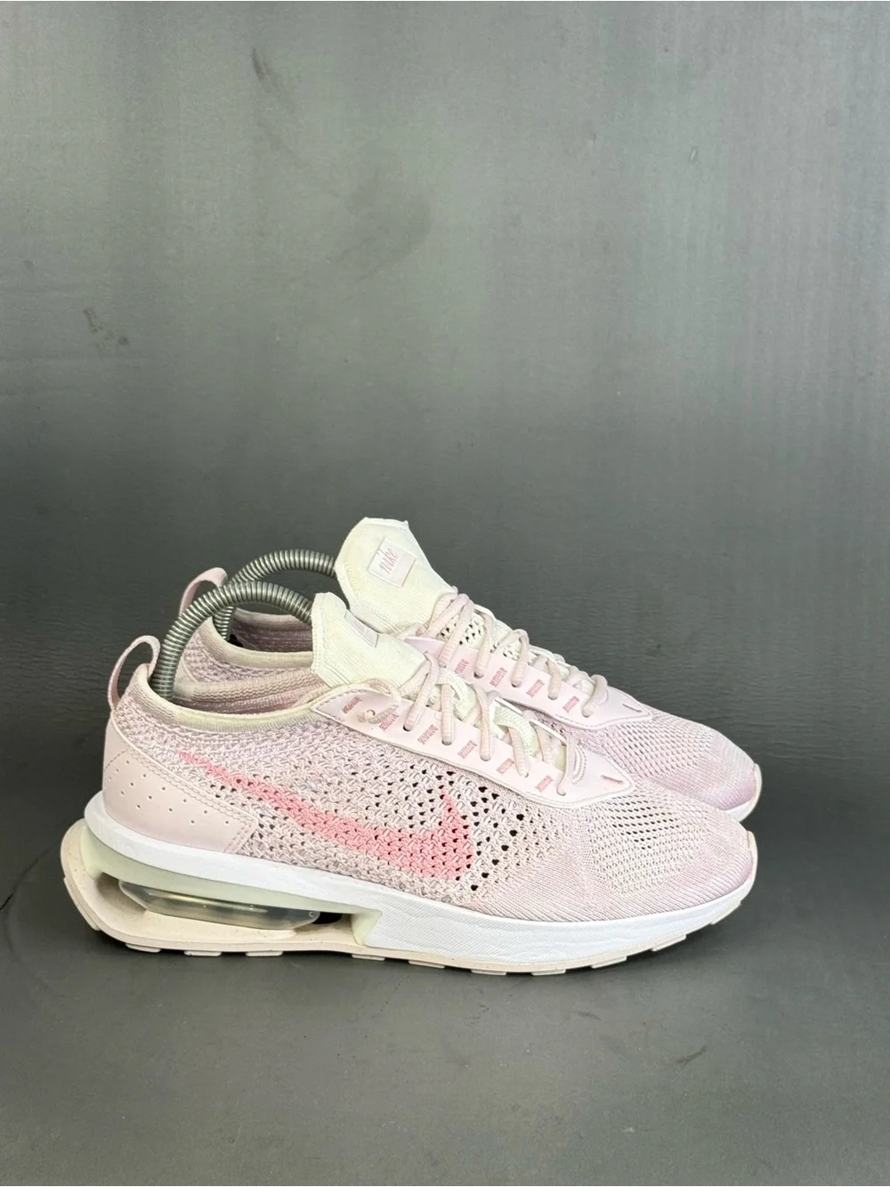 Nike Women's Air Max Flyknit Racer 'Soft Pink’ athletic sneaker shoes size 8